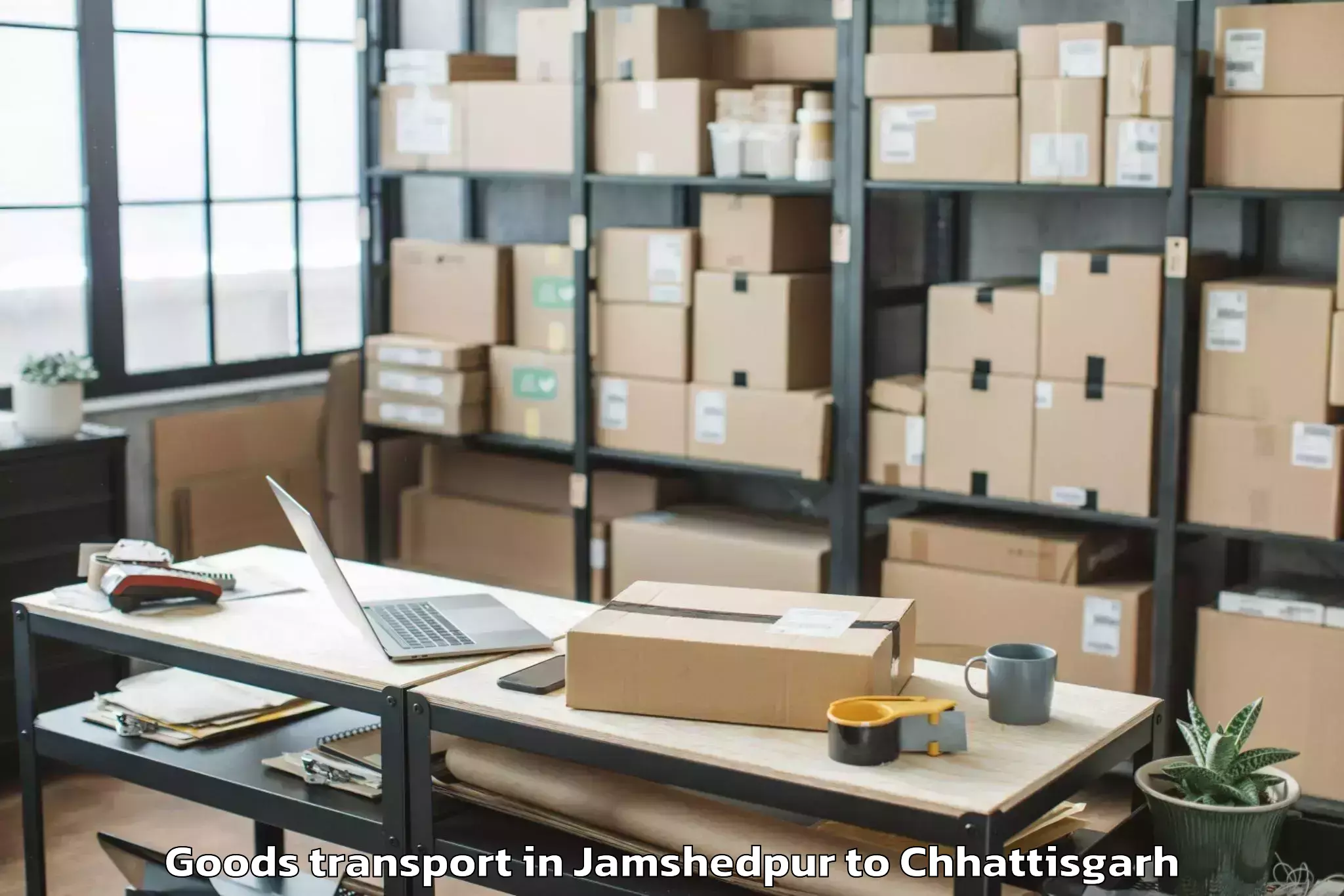 Quality Jamshedpur to Mungeli Goods Transport